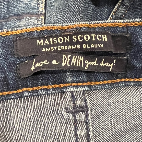 Maison Scotch Amsterdams Blauw La Parisienne Navajo Embroidered Jeans (27/32) - Picture 10 of 13